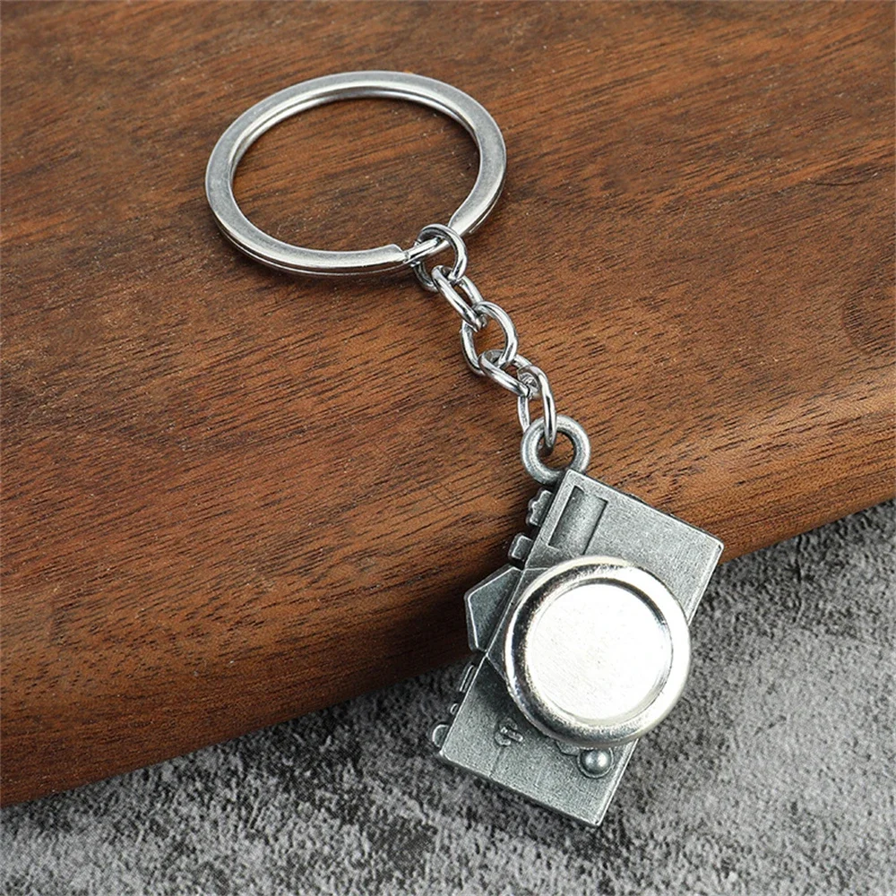 Vintage Metel Camera Pendant Keychain Fashion Creative 3D Camera Car Motorcycle Trinket Keyring Bag Charm Women Men Key Holder