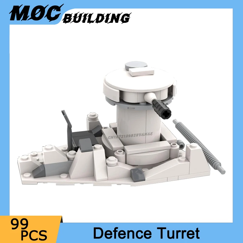 

MOC Star Movie Series DF.9 Defence Turret Model Building Blocks Defensive Arms DIY Assembly Bricks Toys Boy Kids Birthday Gifts