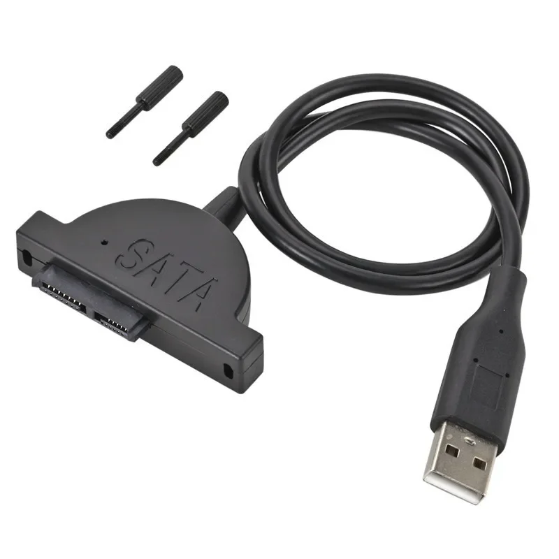 USB 2,0 zu Mini Sata II 7 6 13pin Konverter für Laptop CD/DVD ROM Slimline Drive Konverter Kabels ch rauben Steady Style