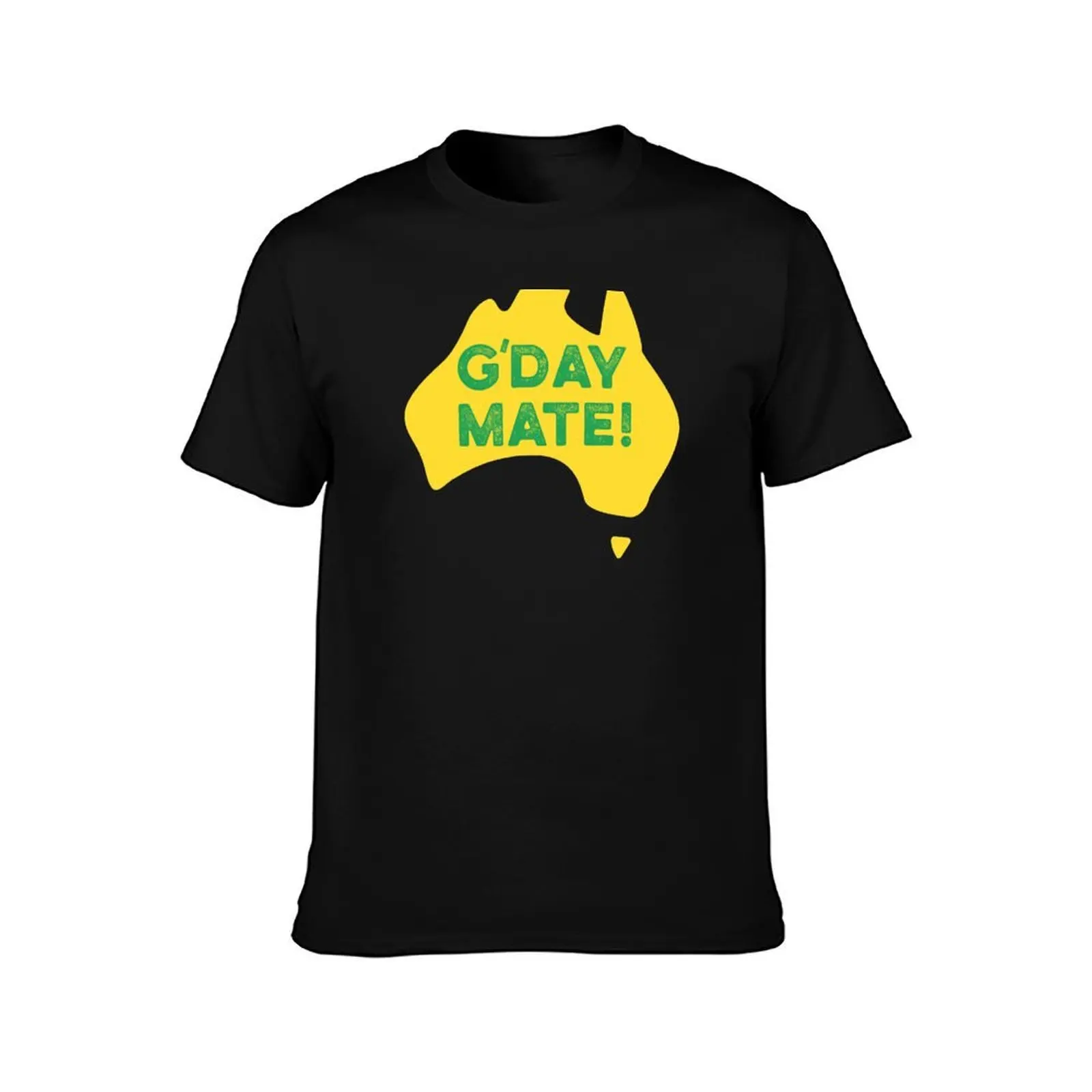 G'day Mate! T-Shirt, Summer Casual Cotton Tee, Oversized Streetwear Tops, Vintage Graphic Print, Loose Fit Short Sleeve
