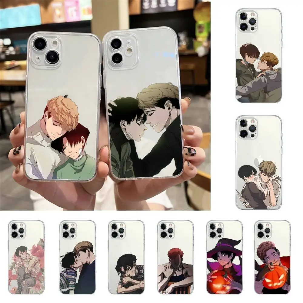 Funda de teléfono Comics Killing Stalking, funda transparente suave para IPhone 17 16 15 14 13 12 11 Pro Max Mini Plus, funda a prueba de golpes