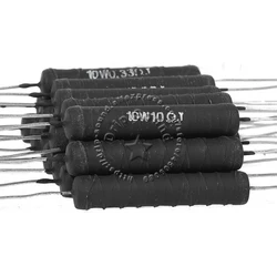 2pcs 0.33-47 Ohm 10W Enthusiast Speaker Divider Crossover Non Inductive Wire Winding Resistor Wire Wound Wirewound Resistance