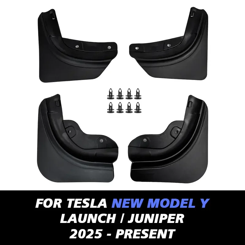 

1set Fender Suitable For Tesla'S Updated Mudguard Model Y/3 With No Drilling And Wear-Resistant Parts For Tire Modification