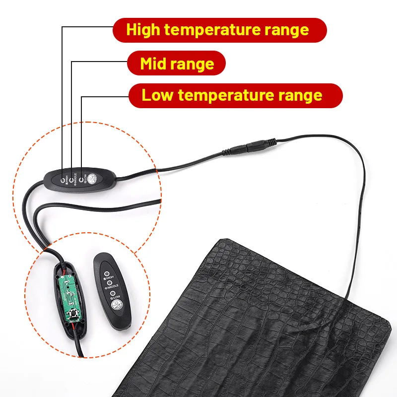 Pet Heating Pad Terrarium Reptiles Heat Mat USB Electric Blanket Heater Warm Pad Adjustable Temperature Controller Incubator Mat