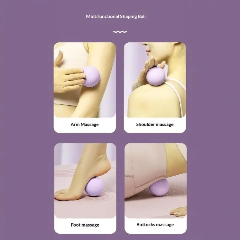 Mini-Silikon-Faszienball, tragbares Triggerpunkt-Massagegerät zur Linderung von Muskelverspannungen in Rücken und Füßen, geeignet für Büro, Ruhetempo, Yoga und Fitness. – Detail 8