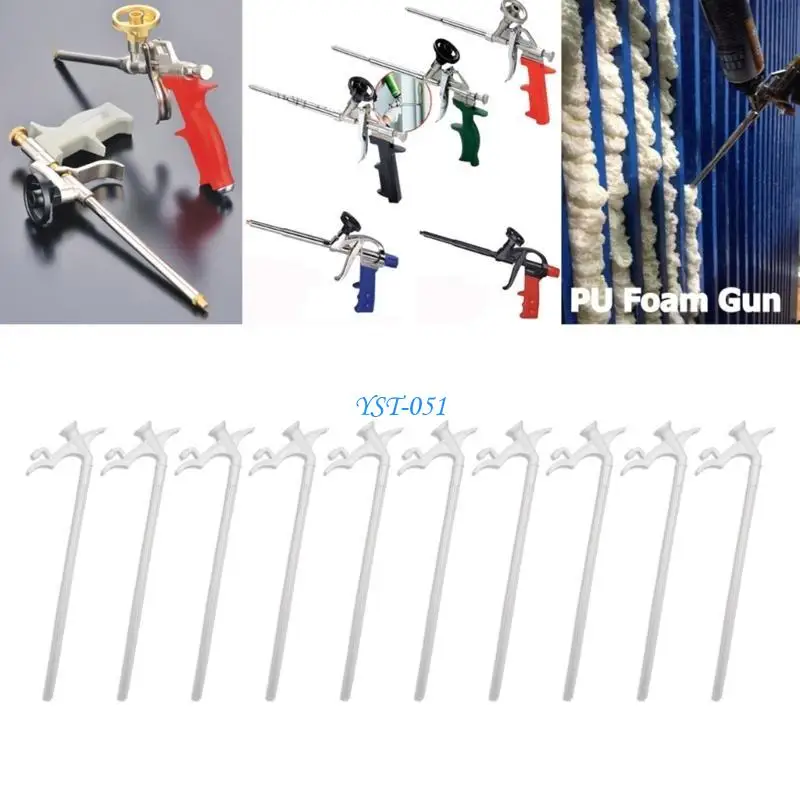 

E15A 10Pcs Home Transparent Filling Professional Replacement Foam Tubes Nozzle