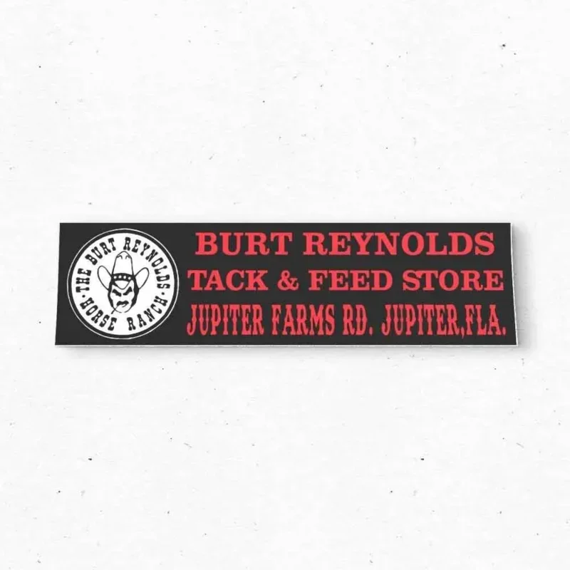 

Burt Reynolds store Florida bumper sticker-advertising vintage style 80s 90s-bumper stickers-car stickers