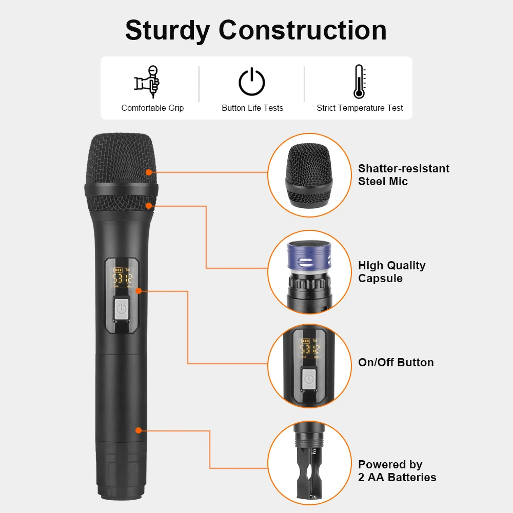 UHF Wireless Microphone System — product detail 5