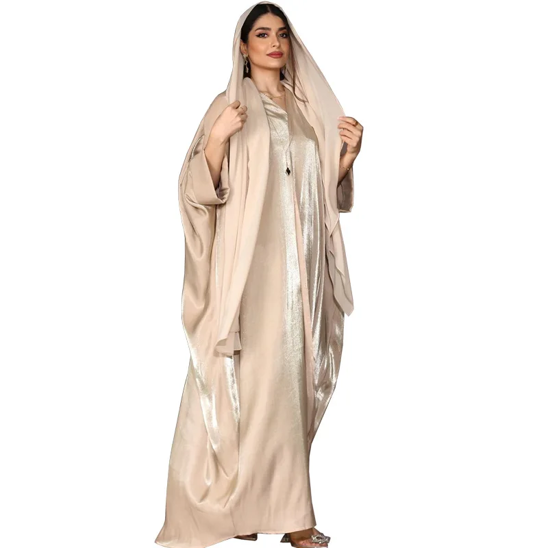 Robe Muslim Women Clothing kimono Evening Party Dress Elegant Femme Dresses Moslem abaya  Maxi Length Dress