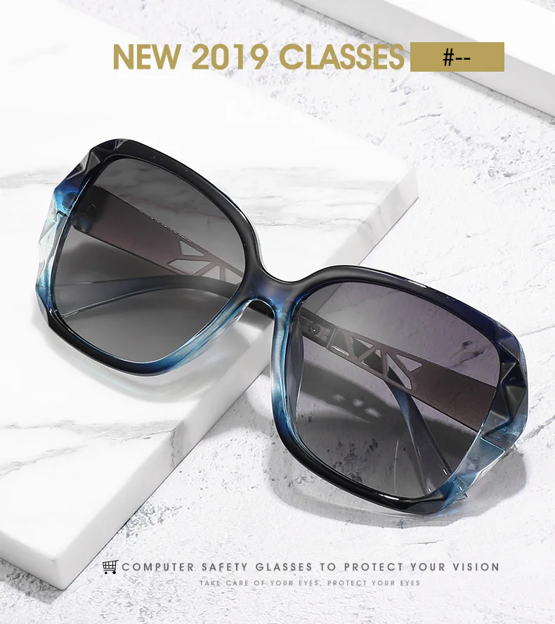 2026 Neue Damen-Sonnenbrille Modische Vielseitige Trend-Polarisierte Sonnenbrille Retro Hochwertige UV400-Schutzbrille Farbverlauf Bunte Sonnenbrillen – Detail 2