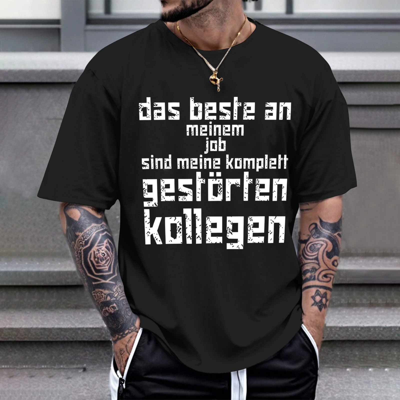 Herren-T-Shirt „Das Beste an meinem Job sind meine wirklich lustigen Kollegen“ – Perfekt für Freizeitkleidung, Partys und Karneval-Outfits