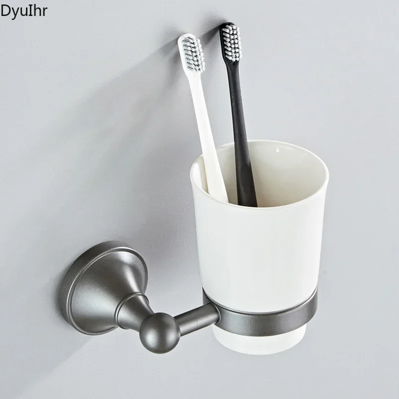

1 шт. настенная чашка для чистки зубов, одинарный подстаканник, медный материал, керамическая чашка для полоскания рта, аксессуары для ванной комнаты