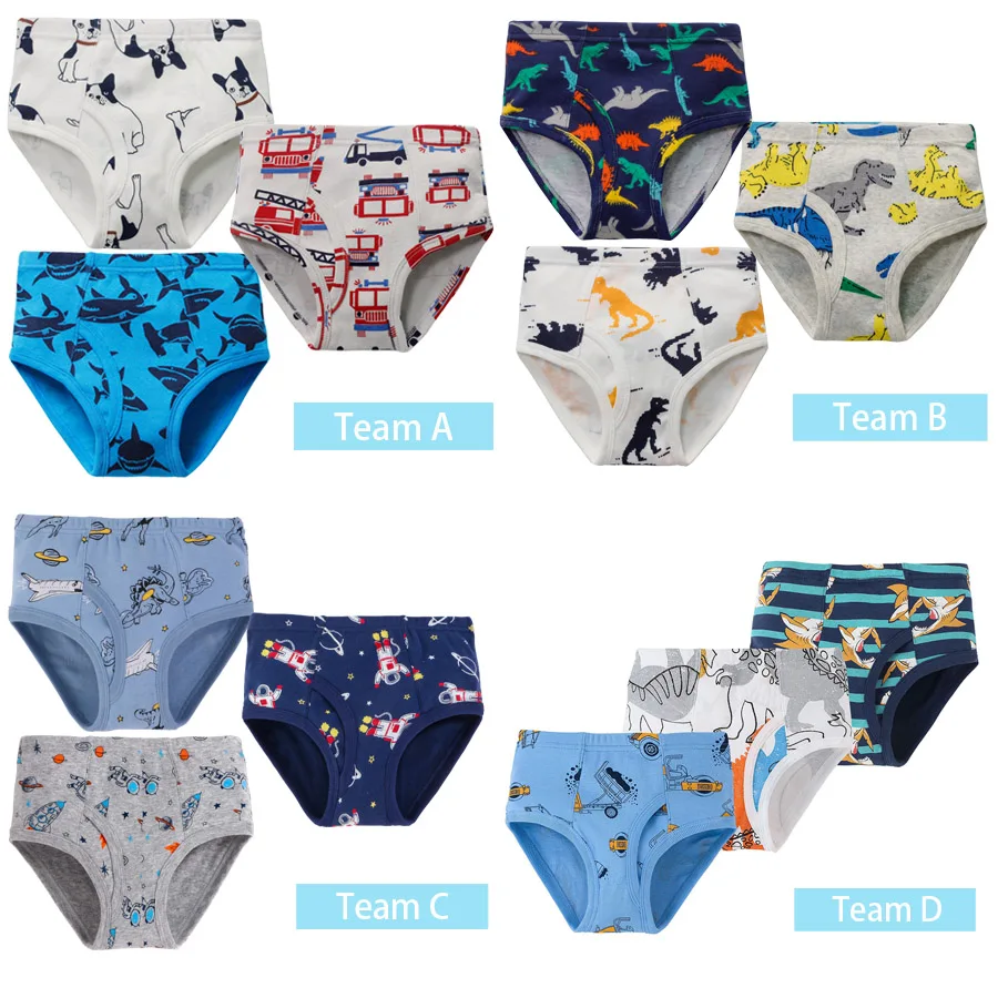 Pitidrogo 3Pc/Lot Baby Boys Underware ComfortSoft Waistband Briefs Cotton Panties