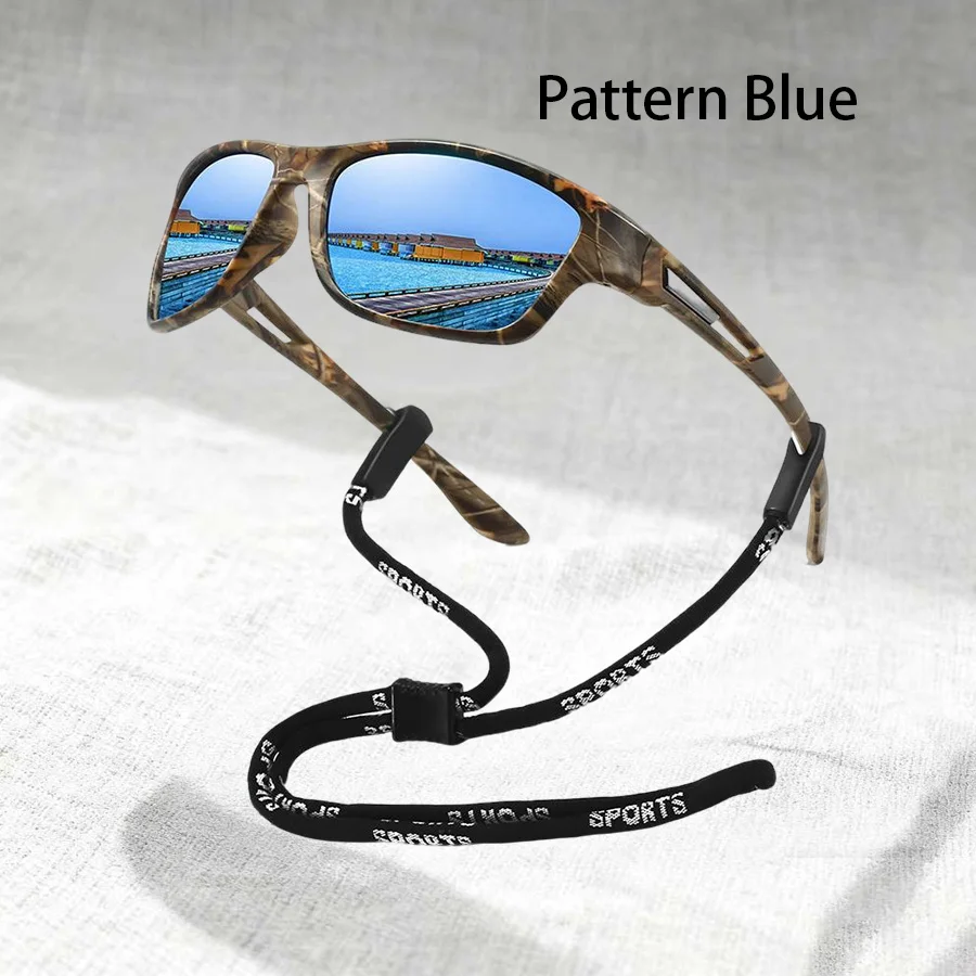 1-2 Stück Modische Muster-Sonnenbrille mit Kette Sport-Sonnenbrille für Männer und Frauen zum Fahren, Angeln, Radfahren, Bergsteigen Sport-Sonnenbrille für Herren – Detail 8