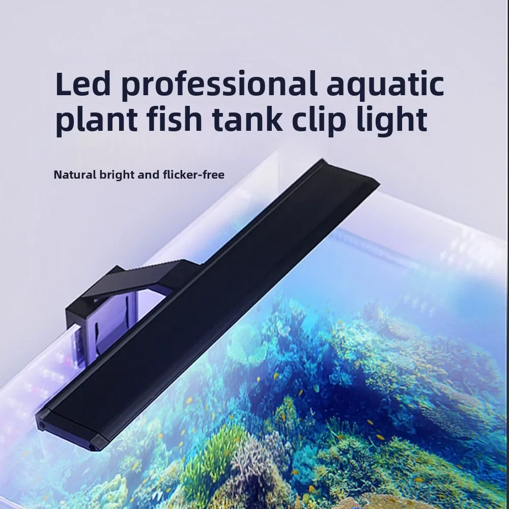 

LED Fish Tank Light With Clamp , Aquarium LED Light Bar For Aquatic Plants, Tropical Fish, Coral Reef ,3 Colors, 10cm-55cm