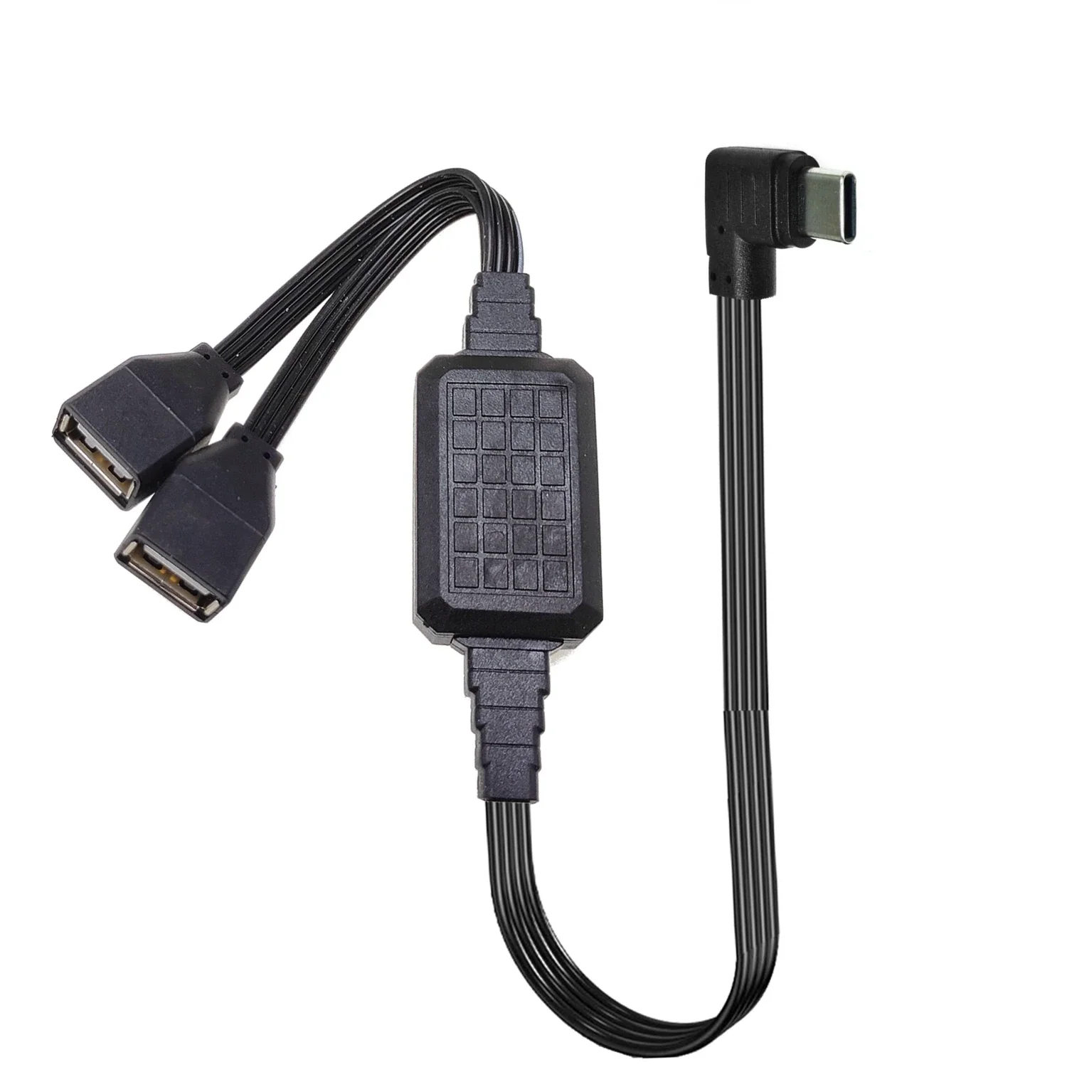 1 male plug to 2 female plugs USB2.0 C OTG extension cable and diverter data cable load adapter diverter converter 20CM 30CM40CM