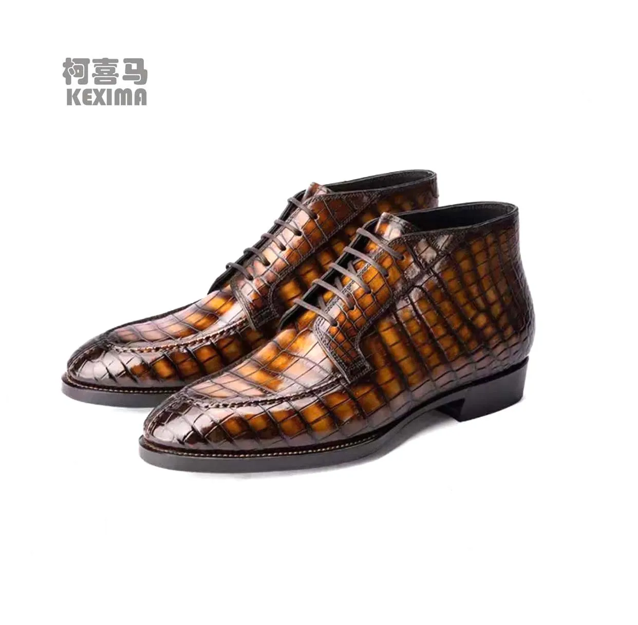 

shenzhuangsanbao new arrival men dress shoes male formal shoes men crocodile leather shoes for male brush color