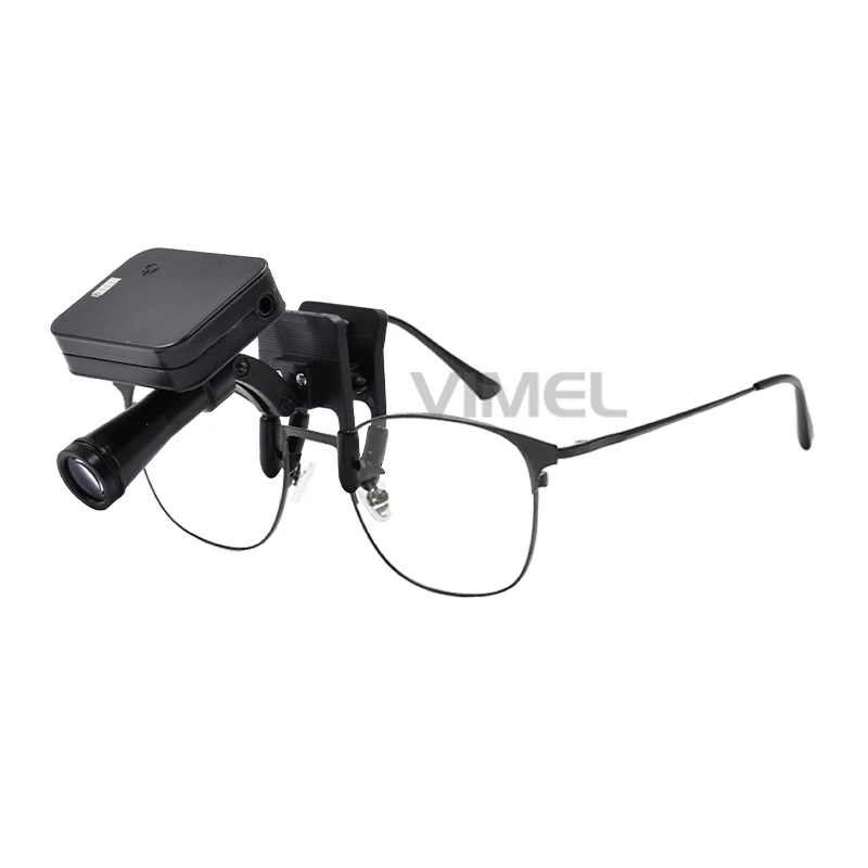 Wireless den tal Loupe Headlight 5W High Brightness LED Lamp for Binocular den tal Loupes Clip-on Portable den tal Head Lamp