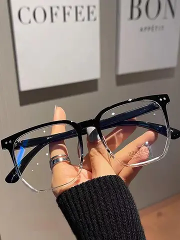 1pc Round Eyewear Transparent Computer Glasses Frame Women Men Anti Blue Light Blocking Glasses Optical Spectacle Eyeglass