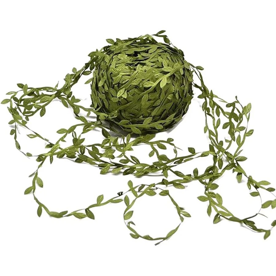 Artificial Small leaflet rope Wreath Plant Vine Hotsale Home Wedding Christmas wreath Outdoor Garden Festival DIY Table Decorati