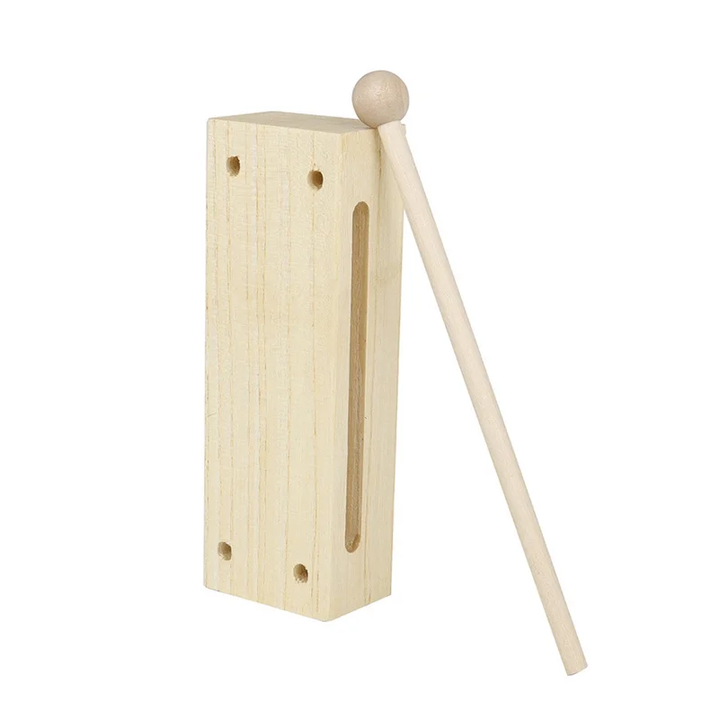 2525+ High-Quality Orff Instruments Wooden Percussion Instruments Square Two-Tone Clappers Early Childhoods Education Gift Toy