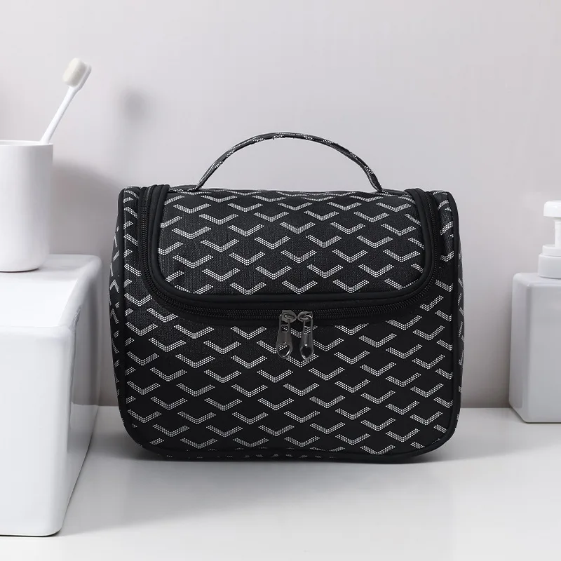 

2025 Новая большая косметичка большой вместимости, модная сумка на плечо, индивидуальный дизайн, портативная сумка для подмышек с сенсорной печатью