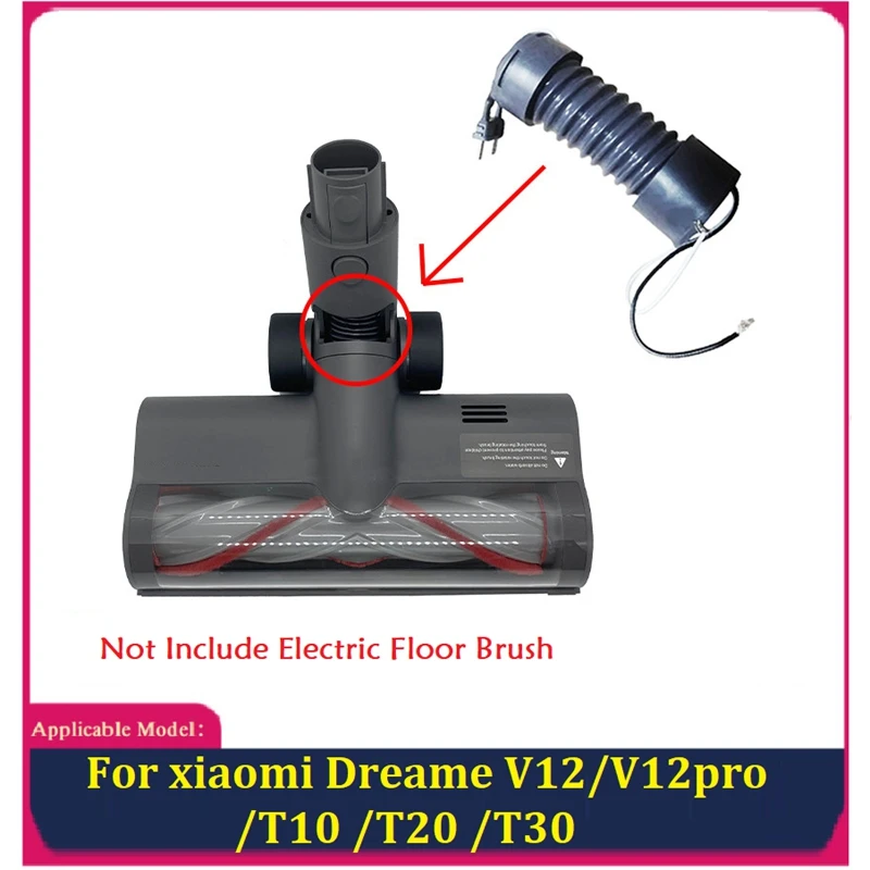 For Xiaomi Dreame V12/ V12Pro /T10 /T20 /T30 Vacuum Cleaner Electric Floor Carpet Brush Head Repair Parts Spring Hose