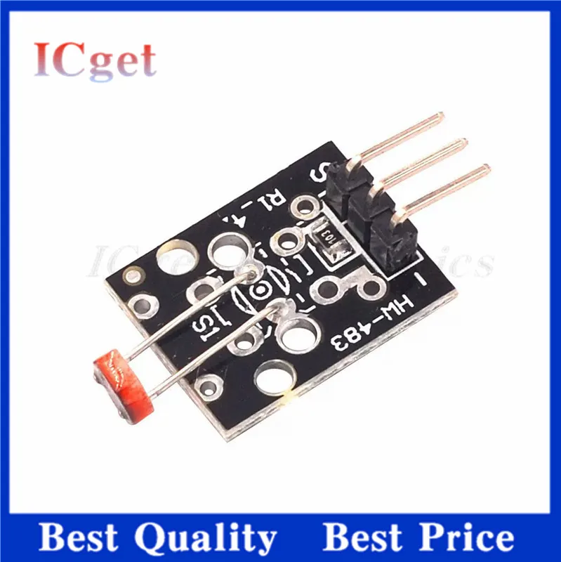 5PCS KY-018 3Pin Optical Sensitive Resistance Light Detection Photosensitive Sensor Module for arduino DIY Kit KY018