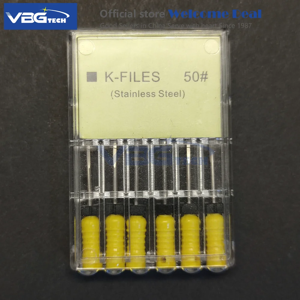 Dental K File Hand Use Root Canal File Stainless Steel Endodontic K Files Dental Endo Instrument Multiple Sizes Optional 50#31MM