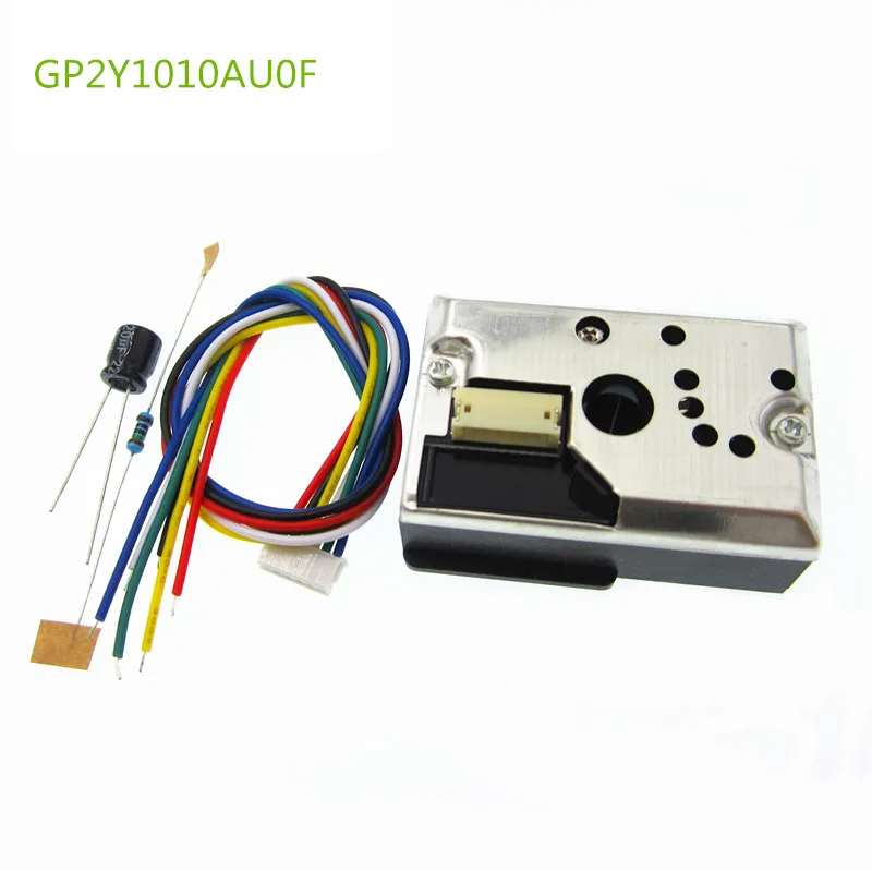 1 PCS GP2Y1010AU0F Sensor de poeira óptico compacto Sensor de partículas de fumaça com cabo GP2Y1014AU0F