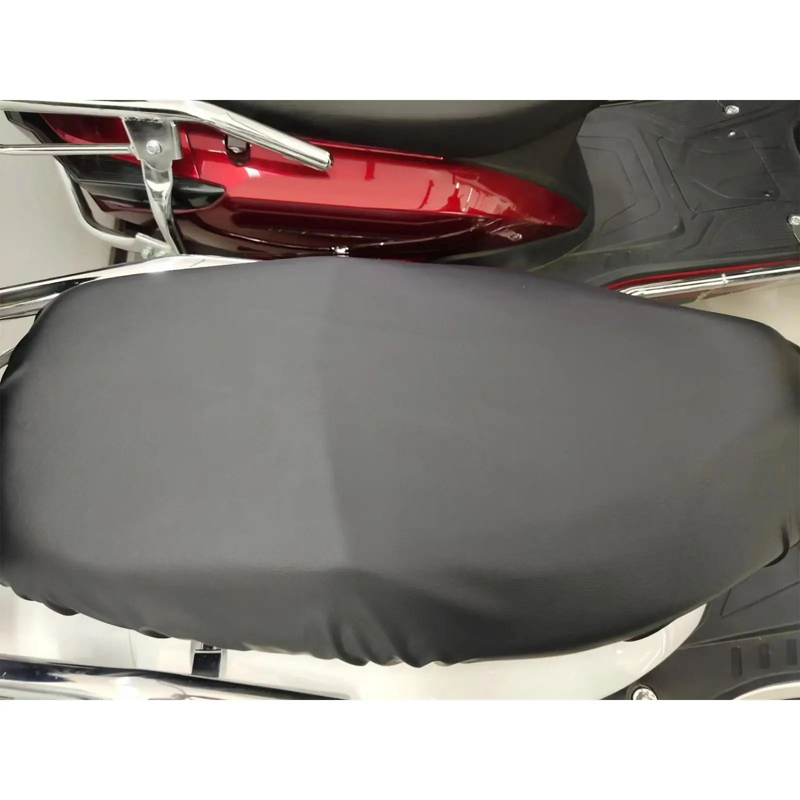 Anti Slip Motorcycle Seat Cover Comfortable Black Dustproof Stretch