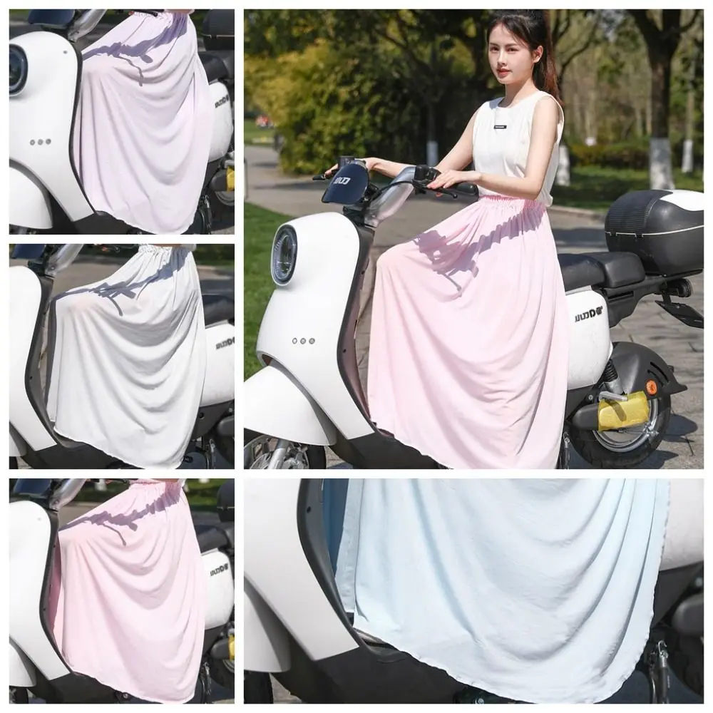 Ice Silk Electric Vehicle Leg Cover Sun Protection Protection Against Light Motorcycle Leg Apron Cover Universal UV Protection