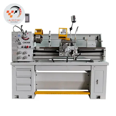 Airow C0636B Horizontal Precision Metal Bench Lathe, Professional Equipment, Optional Accessories MT5 1.5KW 1935*750*1500mm