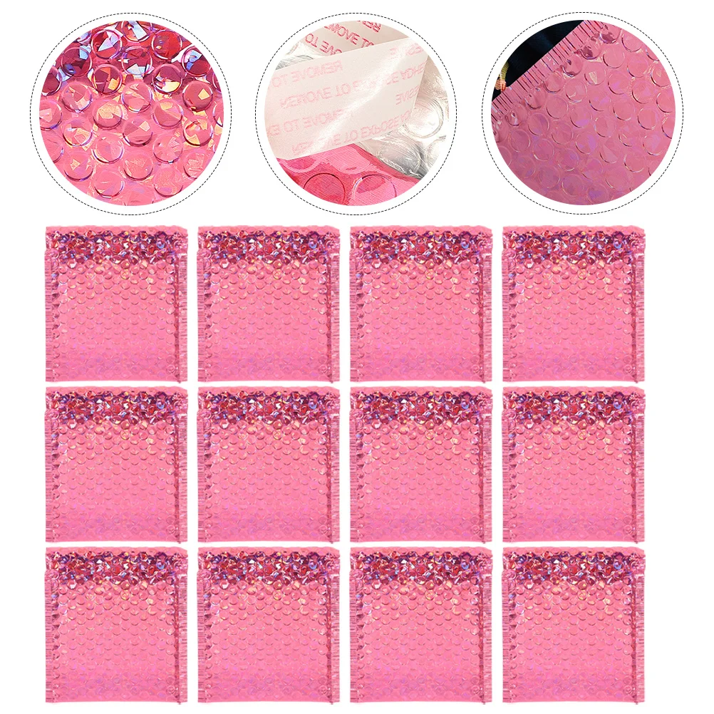 

50Pcs Bubble Mailers Adhesive Self-Seal Shipping Bags Puncture Resistant Packing Envelope for Small Business Delivery Packaging