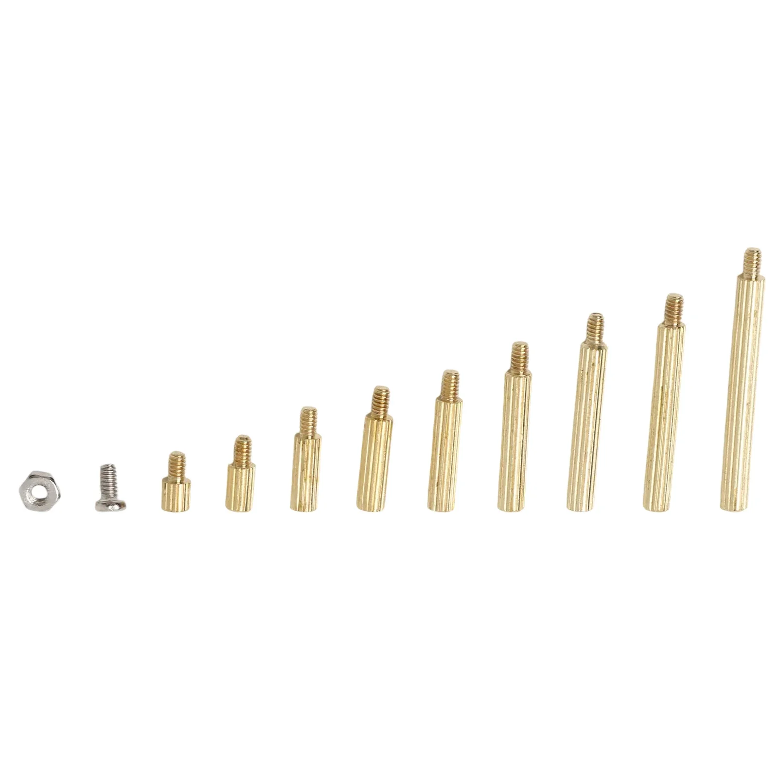 For DIY Projects Brass Standoff Kit Rugged Motherboard Standoffs Suitable For Electronics Brass Hex Spacers Clear Storage Box