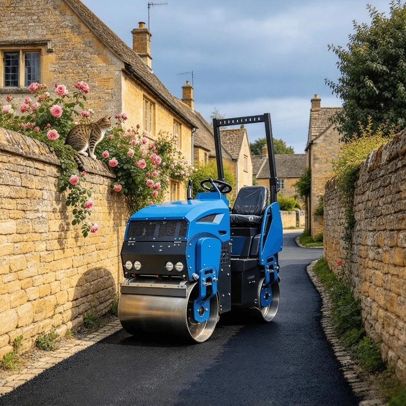 2 Ton Diesel Walk Behind Roller Road Roller Compactor Hydraulic Asphalt Paving Machine for Highway Construction Projects Use