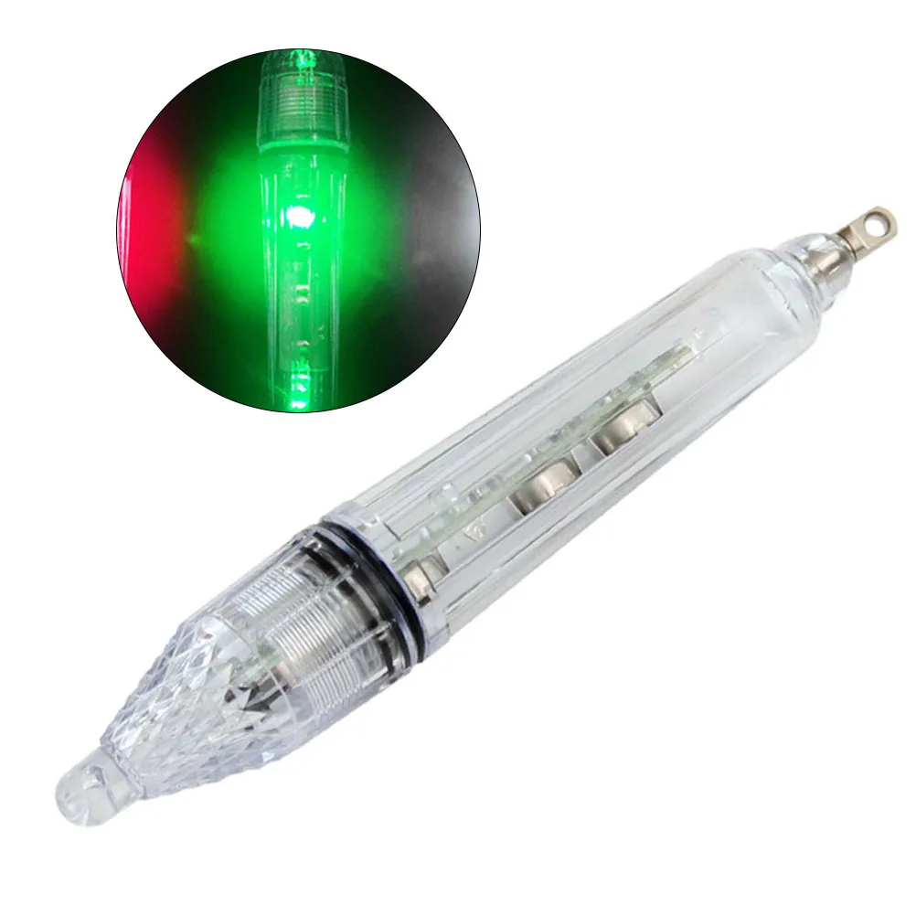 

2pcs Night Fishing Lights Green LED Lamps Underwater Proof 300M Depth Long Time Energy Saving Fish Lure Light Bait