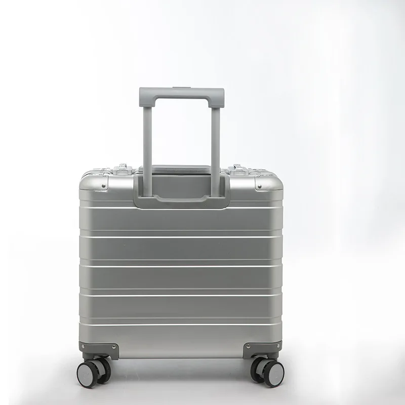 100% Aluminum Suitcase Small Luggage 18\