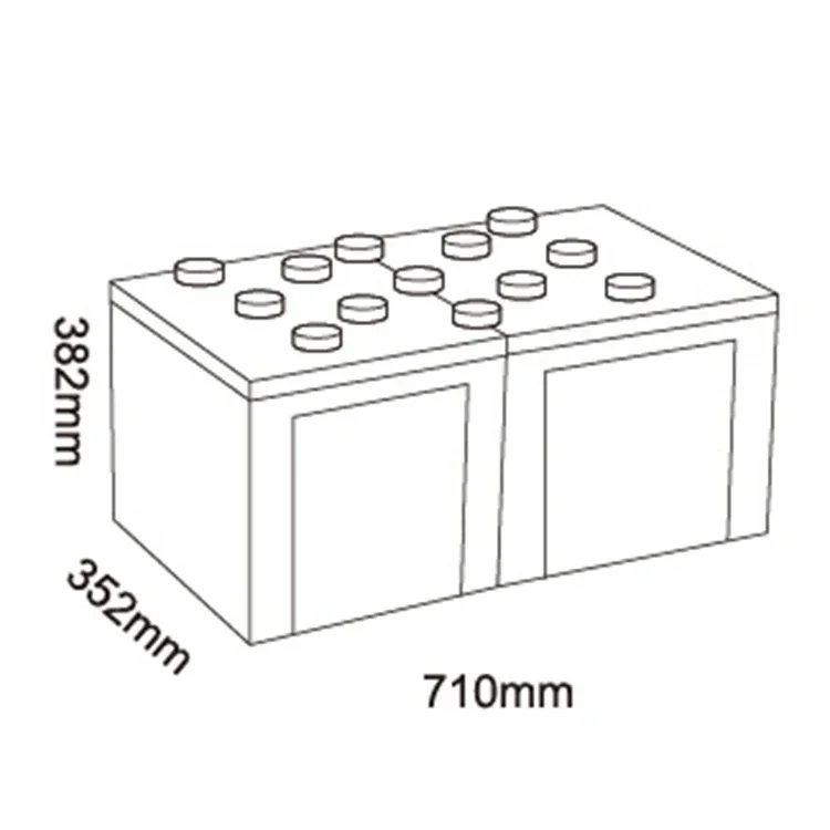Mhb MLD2500-2 Batteria al piombo acido a ciclo profondo 2v 2500ah per accumulo solare per sistema Ups