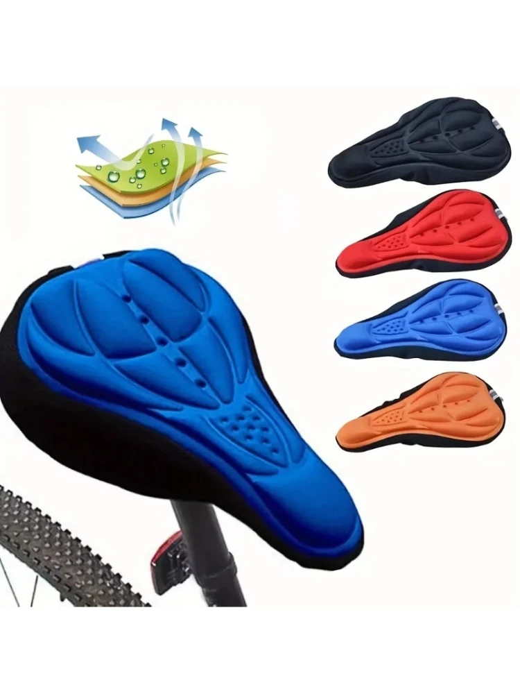 AliExpress NONE Mountain Bike 3d Saddle Cover Sponge Foam Seat Cushion Silicone Bicycle Seat Cushion Accessories Bicycle Seat Cover