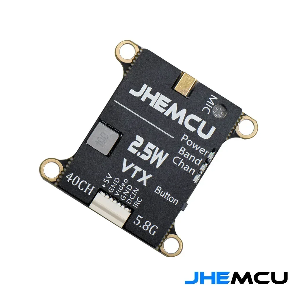 JHEMCU 2.5W VTX 5.8G 40CH FPV Transmitter 2-6S 30X30mm