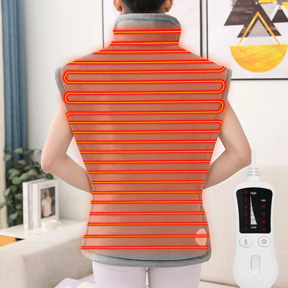 

Winter Electric Blanket Weighted Heating Shawl Washable Auto Shut Off Heating Pad For Nap Office Home Comfort Warmth