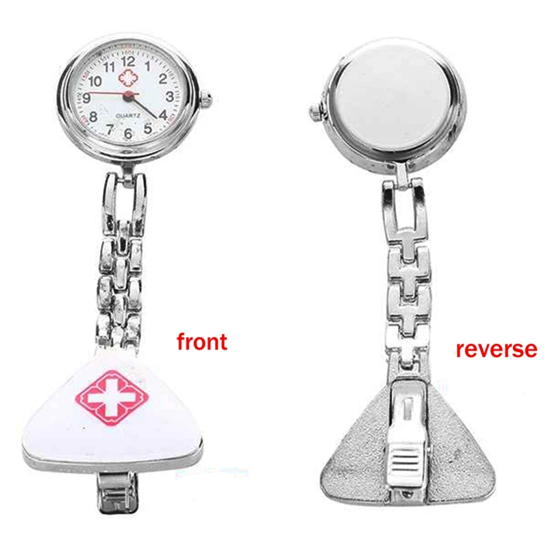 Clip Nurse Doctor Pendant Pocket Quartz Watch Triangle Nurse Table