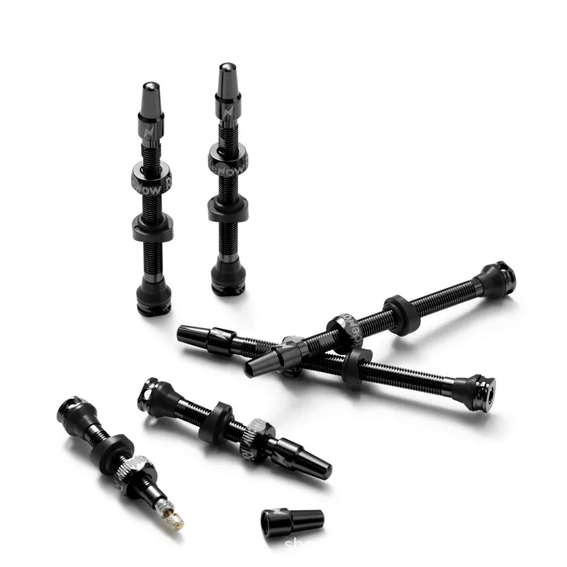 Ridenow Tubeless Valve 45/65/85mm Anodized Aluminum Alloy Bicycle Presta Valve Removable Core Air Valve for Road MTB Gravel Bike