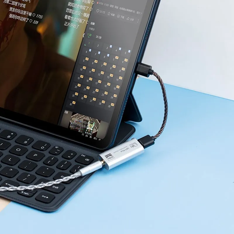 شانلينغ UA1 زائد USB DAC أمبير سماعة مكبر للصوت المزدوج CS43131 رقائق مرحبا الدقة الصوت PCM 32bit/768kHz DSD256 Type-C إلى 3.5 مللي متر