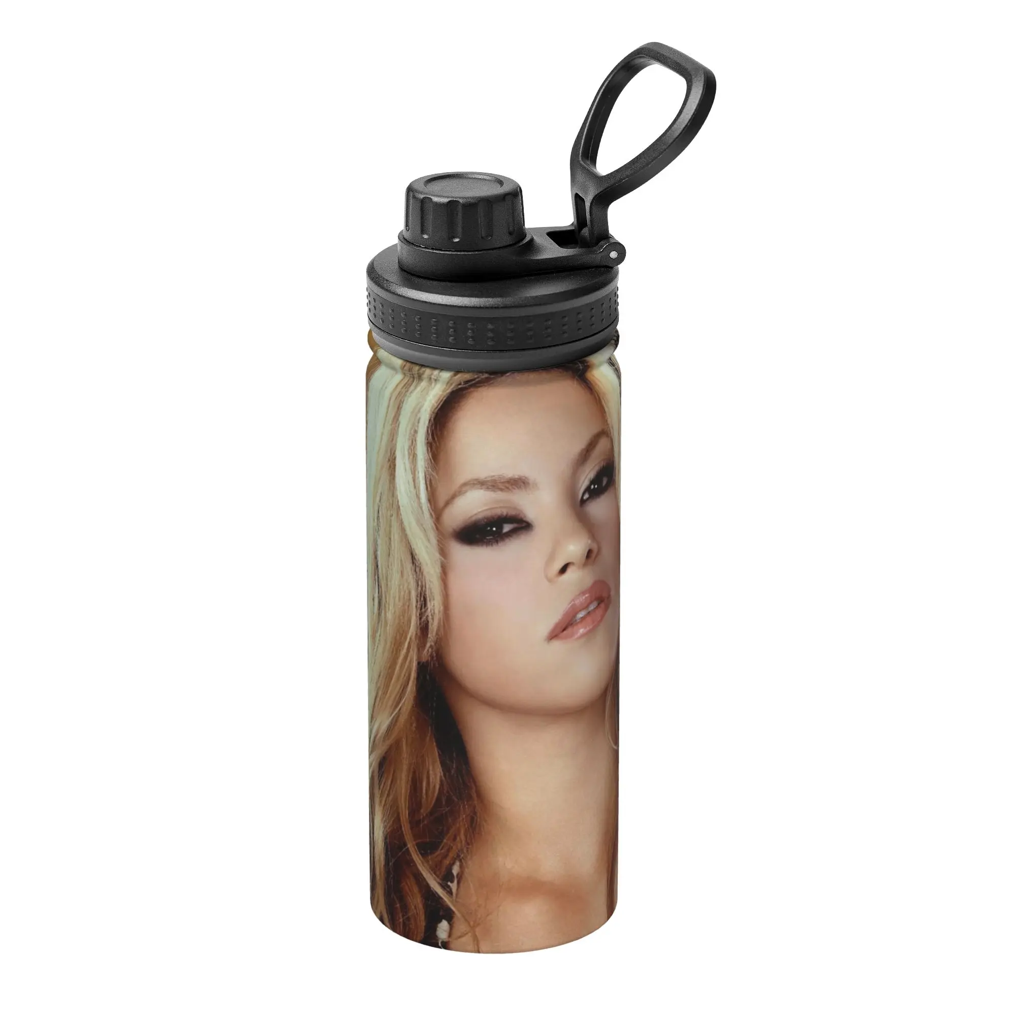 Singer S-Shakira 18OZ Sports Insulated Kettle  Thermal Cup Stainless Steel Double Wall Mugs Spill Proof