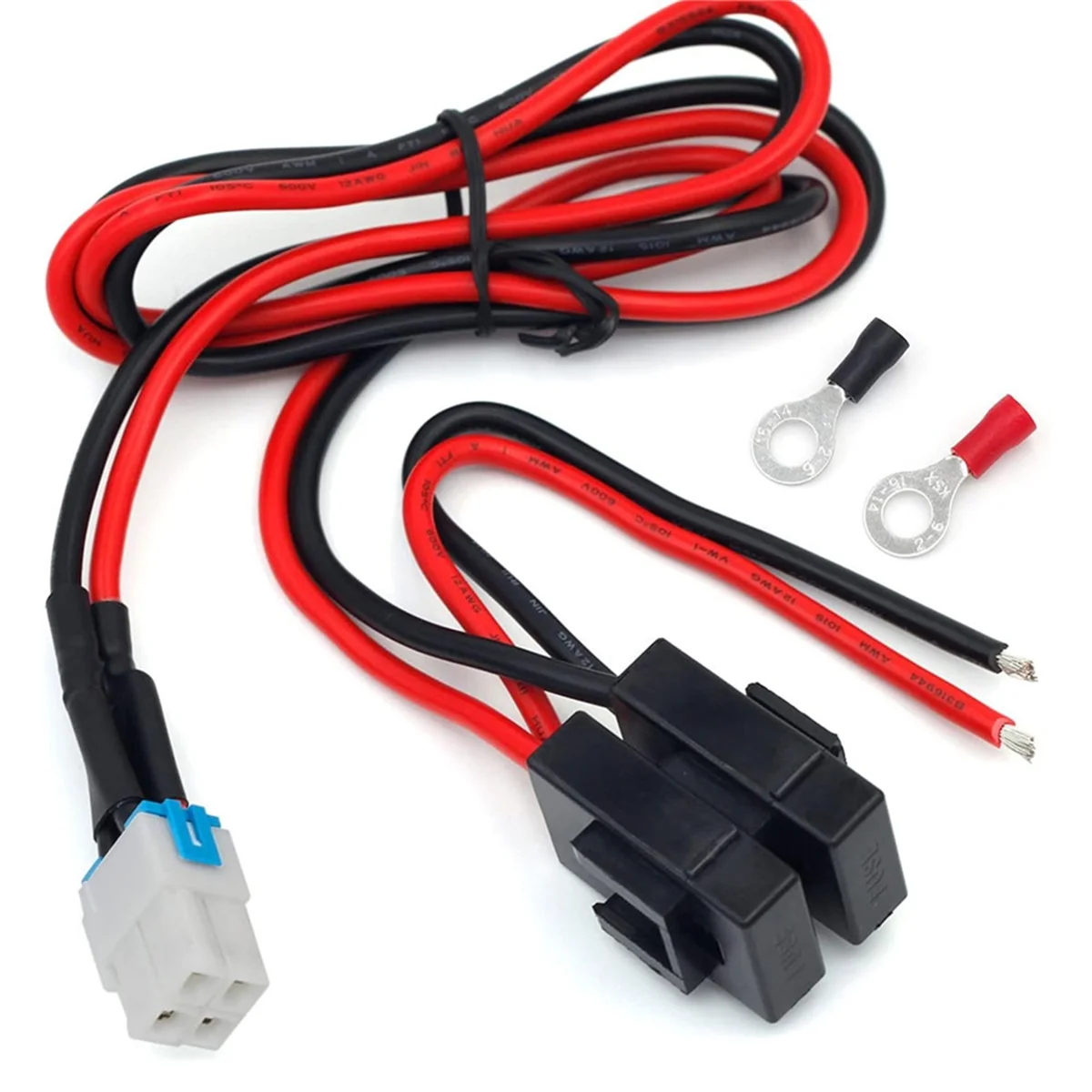 #030J 4-Pin 12AWG DC Power Supply Cable for Yaesu Radio FT-450D Kenwood (plastic) image 6