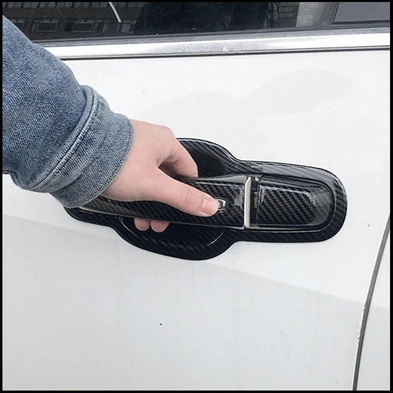 Car Styling For Chevrolet Malibu 2016-2019 Door Handle Bowl Cup Cover Sticker Cap Decorative Frame Auto Parts Accessories