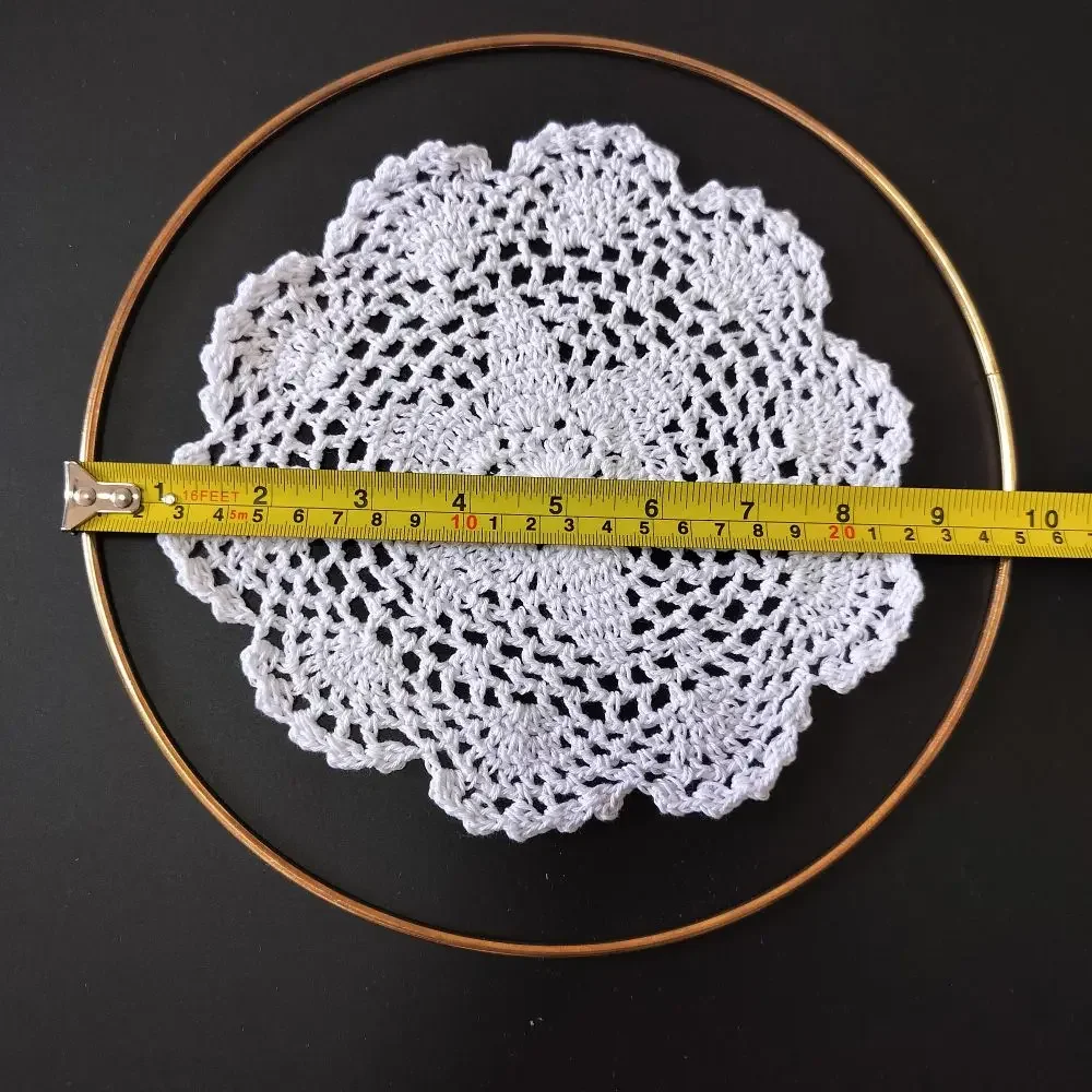 White Cotton Doily Web Dream Catcher Kit DIY Dreamcatcher Making Supplies Kit With Materials For Family Project School Crafts