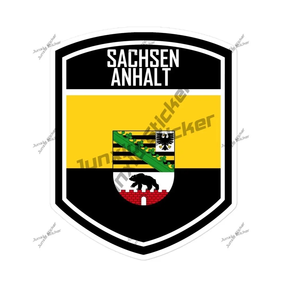 

Sachsen Anhalt Flag Emblem Sticker Pvc Decoration For Bumper Bodywork Suv Sticker Accessories Sports Racing Exterior Decor Pvc